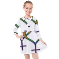 Mrs  And Mrs  Kids  Quarter Sleeve Shirt Dress by LiveLoudGraphics