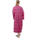 Background Texture Pattern Mandala Maxi Velour Kimono View2