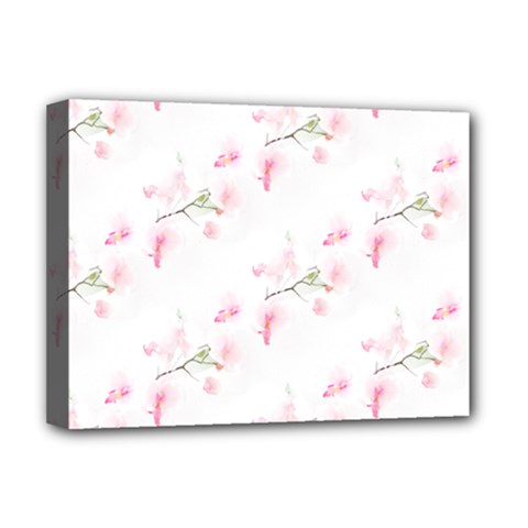 Pattern Orchidée Fleurs Deluxe Canvas 16  X 12  (stretched)  by kcreatif