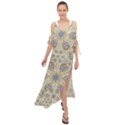 A Gift With Flowers And Bubble Wrap Maxi Chiffon Cover Up Dress View1