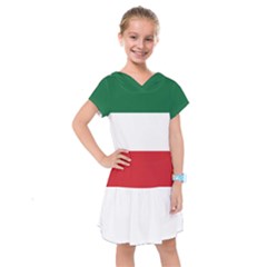 Flag Patriote Quebec Patriot Red Green White Modern French Canadian Separatism Black Background Kids  Drop Waist Dress by Quebec