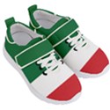 Flag Patriote Quebec Patriot red green white modern French Canadian Separatism black background Kids  Velcro Strap Shoes View3