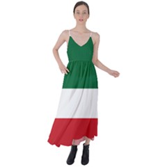 Flag Patriote Quebec Patriot Red Green White Modern French Canadian Separatism Black Background Tie Back Maxi Dress by Quebec