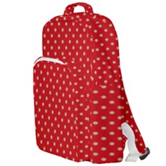 Pois Doré / Rouge Double Compartment Backpack by kcreatif