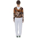 Wonderful Floral Design With Butterflies Women s Slouchy Sweat View2