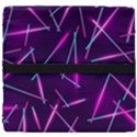 Retrowave Aesthetic vaporwave retro memphis pattern 80s design geometric shapes futurist purple pink blue neon light Seat Cushion View4