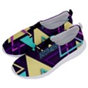 Retrowave Aesthetic vaporwave retro memphis triangle pattern 80s yellow turquoise purple No Lace Lightweight Shoes View2