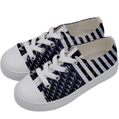 Architecture Building Pattern Kids  Low Top Canvas Sneakers by Amaryn4rt