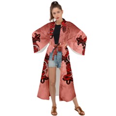 Awesome Chinese Dragon Maxi Kimono by FantasyWorld7