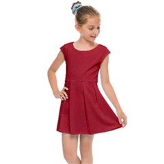 Red Christmas Elf Funny Realistic Costume Kids  Cap Sleeve Dress by snek