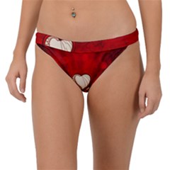 Love, Wonderful Elegant Heart Band Bikini Bottom by FantasyWorld7