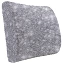 Silver and white Glitters metallic finish party texture background imitation Seat Cushion View2