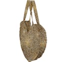 Retro Gold Glitters Golden Disco Ball optical illusion Giant Heart Shaped Tote View3