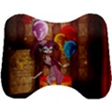 Cute Little Harlequin Head Support Cushion View1