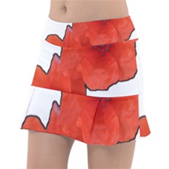 Coquelicots Fleurs Tennis Skorts by kcreatif