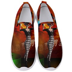 Cute Little Harlequin Men s Slip On Sneakers by FantasyWorld7