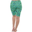 Green Flowers Cropped Leggings  View4