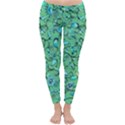 Green Flowers Classic Winter Leggings View1