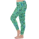 Green Flowers Classic Winter Leggings View2