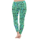 Green Flowers Classic Winter Leggings View4