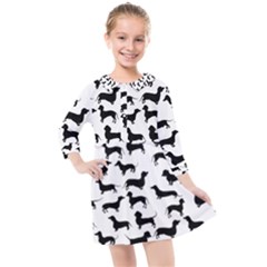 Dachshunds! Kids  Quarter Sleeve Shirt Dress by ZeeBee