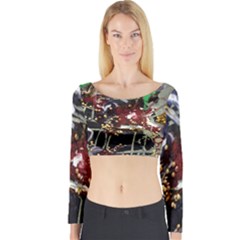 Drone View 1 1 Long Sleeve Crop Top by bestdesignintheworld