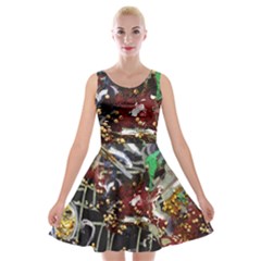 Drone View 1 1 Velvet Skater Dress by bestdesignintheworld