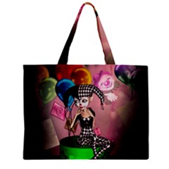 Cute Little Harlequin Zipper Mini Tote Bag by FantasyWorld7