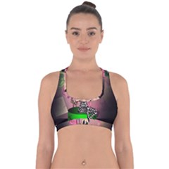 Cute Little Harlequin Cross Back Hipster Bikini Top  by FantasyWorld7