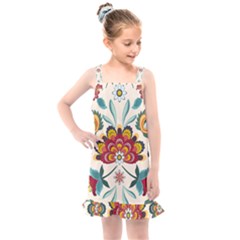 Baatik Print  Kids  Overall Dress by designsbymallika