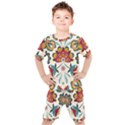 Baatik Print  Kids  Tee and Shorts Set View1