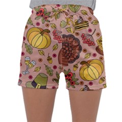 Thanksgiving Pattern Sleepwear Shorts by Sobalvarro