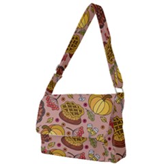 Thanksgiving Pattern Full Print Messenger Bag (s) by Sobalvarro