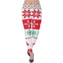 Ugly Christmas Sweater Pattern Velvet Leggings View1