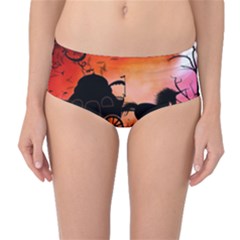 Drive In The Night By Carriage Mid-waist Bikini Bottoms by FantasyWorld7