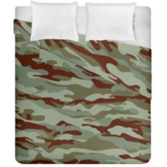 Brown And Green Camo Duvet Cover Double Side (california King Size) by McCallaCoultureArmyShop