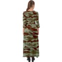 Brown and Green Camo Button Up Boho Maxi Dress View2