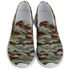 Brown And Green Camo Men s Lightweight Slip Ons by McCallaCoultureArmyShop