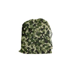 Dark Green Camouflage Army Drawstring Pouch (small) by McCallaCoultureArmyShop