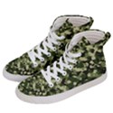 Dark Green Camouflage Army Women s Hi-Top Skate Sneakers View2