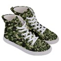 Dark Green Camouflage Army Women s Hi-Top Skate Sneakers View3