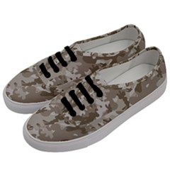 Tan Army Camouflage Men s Classic Low Top Sneakers by mccallacoulture