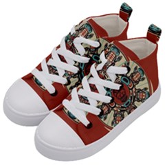 Grateful Dead Pacific Northwest Cover Kids  Mid-top Canvas Sneakers by Sapixe