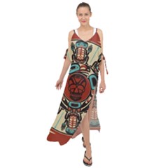 Grateful Dead Pacific Northwest Cover Maxi Chiffon Cover Up Dress by Sapixe