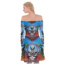 Grateful Dead Wallpapers Off Shoulder Skater Dress View2