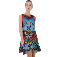 Grateful Dead Wallpapers Frill Swing Dress by Sapixe