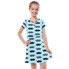 Beard Pattern Kids  Cross Web Dress by designsbymallika