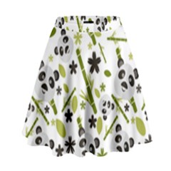 Panda Love High Waist Skirt by designsbymallika