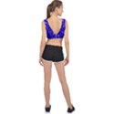 Army Blue V-Back Sports Bra View2