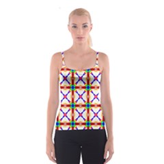 Rainbow Pattern Spaghetti Strap Top by Mariart